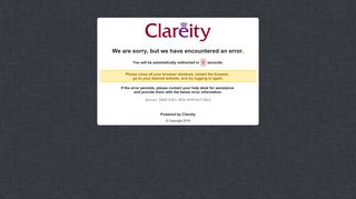 SafeMLS Error - Clareity Security, LLC - Safemls.net