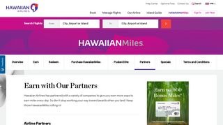 Partners | Hawaiian Airlines