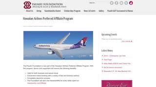 Hawaiian Airlines Preferred Affiliate Program | Pauahi Foundation