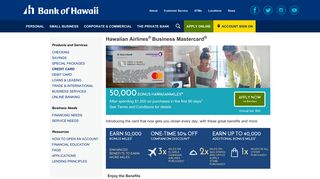 Bank of Hawaii - Small Business - Hawaiian Airlines® Business ...