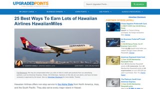 25 Best Ways to Earn Lots of Hawaiian Airlines HawaiianMiles [2019]