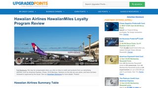 Hawaiian Airlines HawaiianMiles Mileage Program Review [2019]