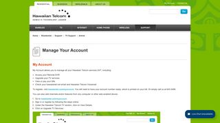 Manage Your Account - Hawaiian Telcom