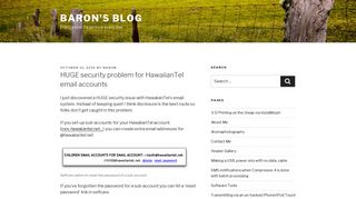HUGE security problem for HawaiianTel email accounts – Baron's Blog
