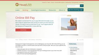 Online Bill Pay | Pay Bills Online | HawaiiUSA Federal Credit Union