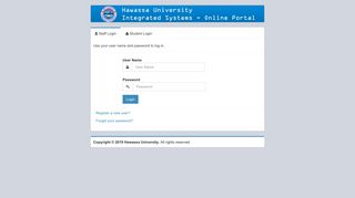 HU Online Portal - Hawassa University