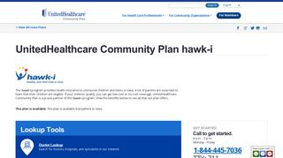 Iowa - UnitedHealthcare Community Plan hawk-i - Plan Detail