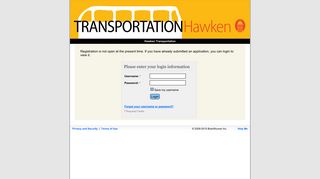 Hawken Transportation - Login