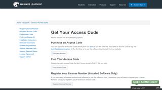 Get Your Access Code - Hawkes Learning