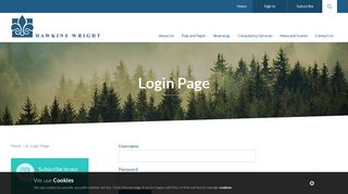 Login Page - Global Forest Industries - Hawkins Wright