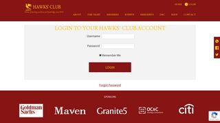 Login to your Hawks' Club account – Hawks' Club