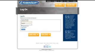 HawkSoft | Log On