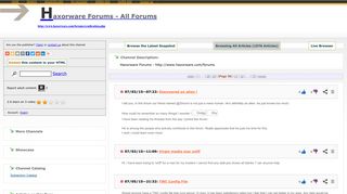 Articles on this Page - Haxorware Forums - All Forums - RSSing.com