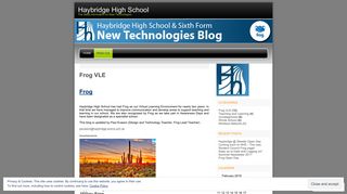 Frog VLE - Haybridge High School - WordPress.com