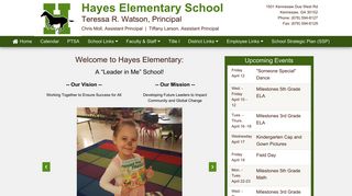 Hayes Elementary School - Cobb County School District