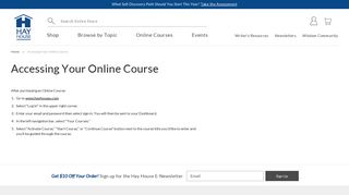 Accessing Your Online Course - Hay House