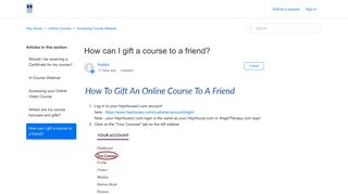 How can I gift a course to a friend? – Hay House