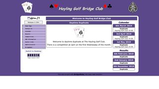 Hayling Golf Bridge Club, Hampshire - BridgeWebs
