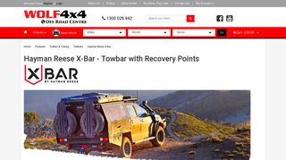 Hayman Reese X-Bar - Towbar with Recovery Points - Wolf 4x4
