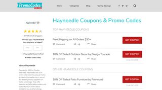 $50 Off Hayneedle Coupons & Promo Codes, February 2019 ...