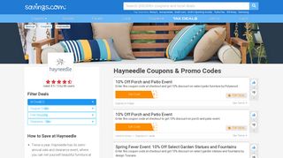 10% Off Hayneedle Coupons, Promo Codes & Deals 2019 - Savings ...