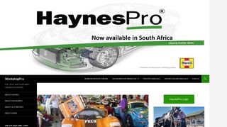 HaynesPro Workshop Data software for South Africa. - WorkshopPro