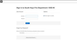 Sign in to South Hays Fire Department / ESD #3