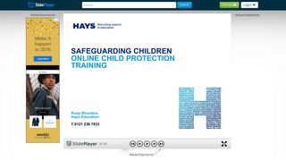 SAFEGUARDING CHILDREN ONLINE CHILD PROTECTION ...