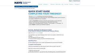 Contract & Temporary timesheet user guide | US jobs and recruitment ...