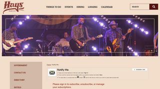 Notify Me - Hays CVB, KS - Official Website