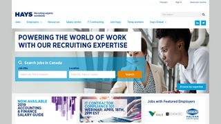 Hays Canada | Recruiting experts worldwide