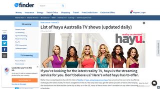 List of hayu Australia TV shows (updated daily) | finder.com.au
