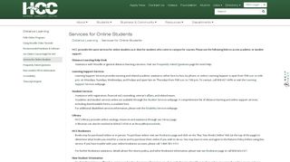 Services for Online Students | Haywood Community College