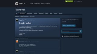 Login failed :: Hazard Ops General Discussions - Steam Community
