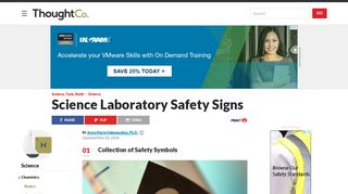 Science Laboratory Safety Signs - ThoughtCo