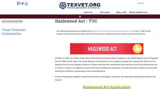 Hazlewood Act | TexVet