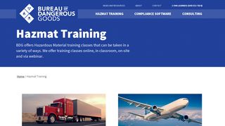 Hazmat Training | Hazmat Certification | Bureau of Dangerous Goods