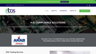 H.B. Compliance Solutions - EMC Testing Services