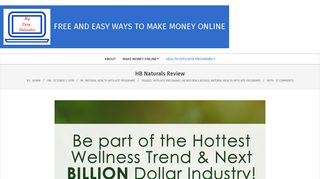 HB Naturals Review | Free And Easy Ways to Make Money Online