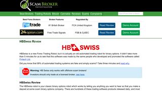 Scam Broker Investigator • HBSwiss Review