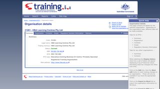 training.gov.au - 31261 - HBA Learning Centres Pty Ltd