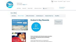 Hudson's Bay Rewards - AIR MILES -