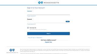 Login - Blue Cross Blue Shield of Massachusetts