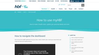 How to use myHBF