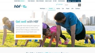 HBF Health Insurance - Having The Support You Need To Get Well