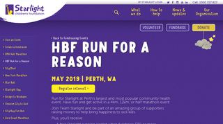 HBF Run for a Reason - Starlight Children's Foundation