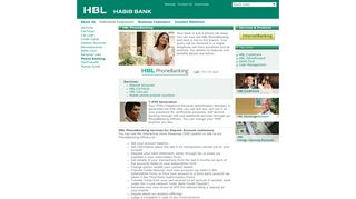 Phone Banking - Be rewarded for using your HBL DebitCard!