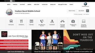 Hudson Bend Middle School / Homepage - Lake Travis ISD