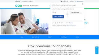 Cox Premium Channels - HBO, SHOWTIME, STARZ & More | Cox ...