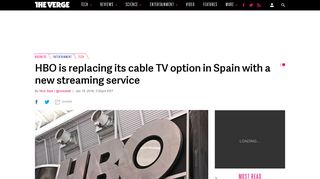 HBO is replacing its cable TV option in Spain with a new streaming ...